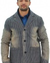 Moda Essentials Men's Denim Striped Spring Blazer Sport Coat