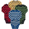 Carter's Baby Boys 4-pack Long-sleeve Bodysuits (NB-24M) (12 Months, Striped Multi)