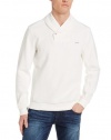 Calvin Klein Sportswear Men's Long Sleeve Cable Jacquard Shawl Collar Sweater