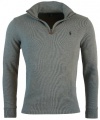 Polo Ralph Lauren Men's Half Zip French Rib Cotton Sweater