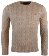 Polo Ralph Lauren Mens Cotton Crew Neck Cable Sweater