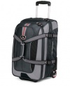 High Sierra AT656 Carry On Expandable Wheeled Duffel with Backpack Straps (Graystone/Shadow/Black)