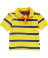 Nautica Baby-Boys Infant Short Sleeve Contrast Stripe Polo
