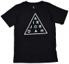 Jordan Boys' (8-20) Nike Air Jordan Triangle T-Shirt-Black-Youth Medium