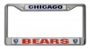 NFL Chicago Bears Chrome Licensed Plate Frame