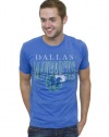 NBA Dallas Mavericks Men's Vintage Tri-Blend Short Sleeve Crew T-Shirt, Liberty