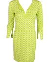 Diane von Furstenberg Womens Lime New Reina Casli Silk Tunic Dress 6