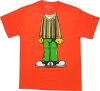 Sesame Street Bert Adult Costume T-Shirt Orange