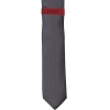 Alfani Mens Gray Solid Polyester Neck Tie