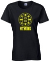 Jacted up Tees Boston Strong Bruins Ladies Tee Shirt