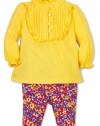 Polo Ralph Lauren Infant Girls' Ruffle Tunic & Floral Pants (12 Months)