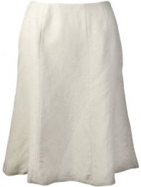 Calvin Klein Women's Linen Blend Flare Skirt Light Khaki