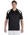 Harriton Men's Polytech Colorblock Polo Shirt. M318