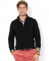 Polo Ralph Lauren Mens Half Zip Mock Neck Cotton Sweater