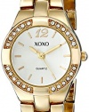 XOXO Women's XO110 Silver Dial Gold-tone Bracelet Watch