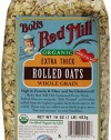 Bob's Red Mill Organic Oats Rolled Thick, 16-Ounce (Pack of 4)