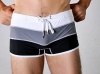 Butter-Fly Solid Swimwear Strips Swimming Trunks Underwear For Mens