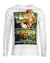 Fresh Brand Men's Long Sleeve Vintage Graphic T Shirt