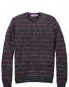 Vince Men's Jaspe Striped Henley Sweater