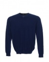 Vince Men's Blue V-Neck Sweater