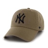 MLB New York Yankees Men's '47 Brand Clean Up Cap, Khaki, One-Size