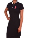 New U.s. Polo Assn. Women's Big Pony Golf Polo Shirt Dress