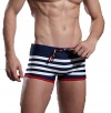 Men's Summer Strips Swimming Trunks Swimwear Elastic Fashion