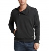 Converse Men's Canvas Funnelneck Pullover Sweater in Black L