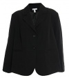 Charter Club Women's Plus Size Long Sleeve Blazer Jacket 24w Black