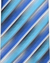 John Ashford Mens Necktie Miami Stripe Fash Blue Multi