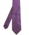 Hugo Boss Black Silk Micro Print Tie Purple