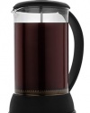 FP Coffee Makers - French Press w/ Glass Carafe with stainlesss steel plunger, Black. Perfect Coffee and Tea maker, 1 liter, 34 fl. oz, 8 cup capacity.