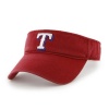 MLB '47 Brand Texas Rangers Logo Adjustable Visor - Red