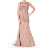 Sue Wong Womens Lace Embellished Semi-Formal Dress Taupe 6
