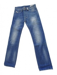 Diesel Mens Larkee Jeans Wash 0888b Regular Straight Trousers Chinos Blue