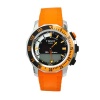 Tissot Men's T0264201728103 Sea-Touch Orange Rubber Multifunction Analog-Digital Dial Watch