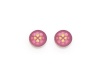 Tomas Jewelry Sterling Silver Purple/Pink Kaleidoscope Post Earrings