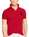 Polo Ralph Lauren Men's Short Sleeve Shirt Big Pony (U.S. Standard Sizes) (XL, Cherry Black)