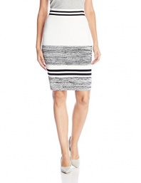Calvin Klein Women's Marled Stripe Sweater Skirt