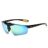 R-B Polarized Sports Sunglasses Glasses for Men Women Tr90 Unbreakable Frame with Case for Cycling Baseball Running