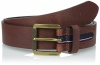 Tommy Hilfiger Men's 38mm Gnarled Buckle with Signature Stripe Ribbon Belt