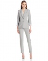 Tahari by Arthur S. Levine Women's Tahari Asl Missy Bistretch Pant Suit with Lining