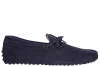 Tod's men's suede loafers moccasins gommini galassia blu