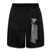 Runy Men's Pittsburgh Penguins Logo Slim Sports Jogging Shorts With Pocket