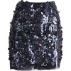 Elie Tahari Alexis Black Sequin Silk Mini Skirt $498!