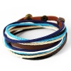 Victoria Echo Handmade Multilayer Wraps Colorful Cords Leather Bracelet