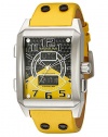 Stuhrling Original Men's 255B.3315G65 Leisure Mad man Digital Quartz Chronograph Perpetual Calendar Yellow Watch