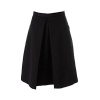 Tibi Womens Silk Blend Box Pleat A-Line Skirt