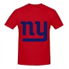 NFL New York Giants Team Logo Crew Neck Men Slim Fit T Shirt Red