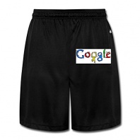 WLF Mens Performance Shorts Sweatpants Trousers Google Doodle Keith Haring Black .
